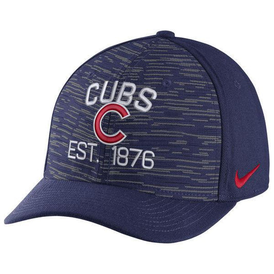 Men's Chicago Cubs Nike Royal Local Swoosh Flex Hat