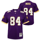 Youth Minnesota Vikings Randy Moss Mitchell & Ness Purple Retired Player Vintage Replica Jersey - Pro Jersey Sports