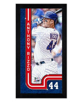 Chicago Cubs Anthony Rizzo Pinstripe Miniframe- 13”x 6.75 - Pro Jersey Sports