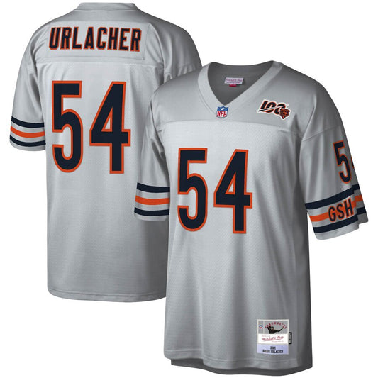 Men's Chicago Bears Brian Urlacher Mitchell & Ness Platinum NFL 100 Retired Player Legacy Jersey