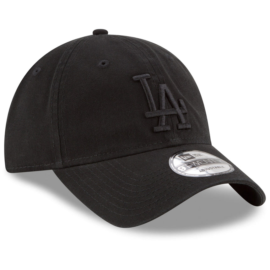 Men's New Era Black Los Angeles Dodgers Tonal Core Classic 9TWENTY Adjustable Hat - Pro Jersey Sports