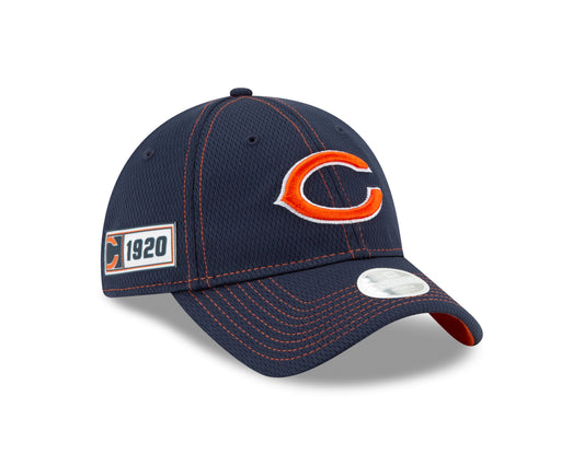 Women's Chicago Bears 2019 Established Collection Sideline Road "C" Logo 9TWENTY  Adjustable Flex Hat
