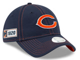 Women's Chicago Bears 2019 Established Collection Sideline Road "C" Logo 9TWENTY  Adjustable Flex Hat - Pro Jersey Sports
