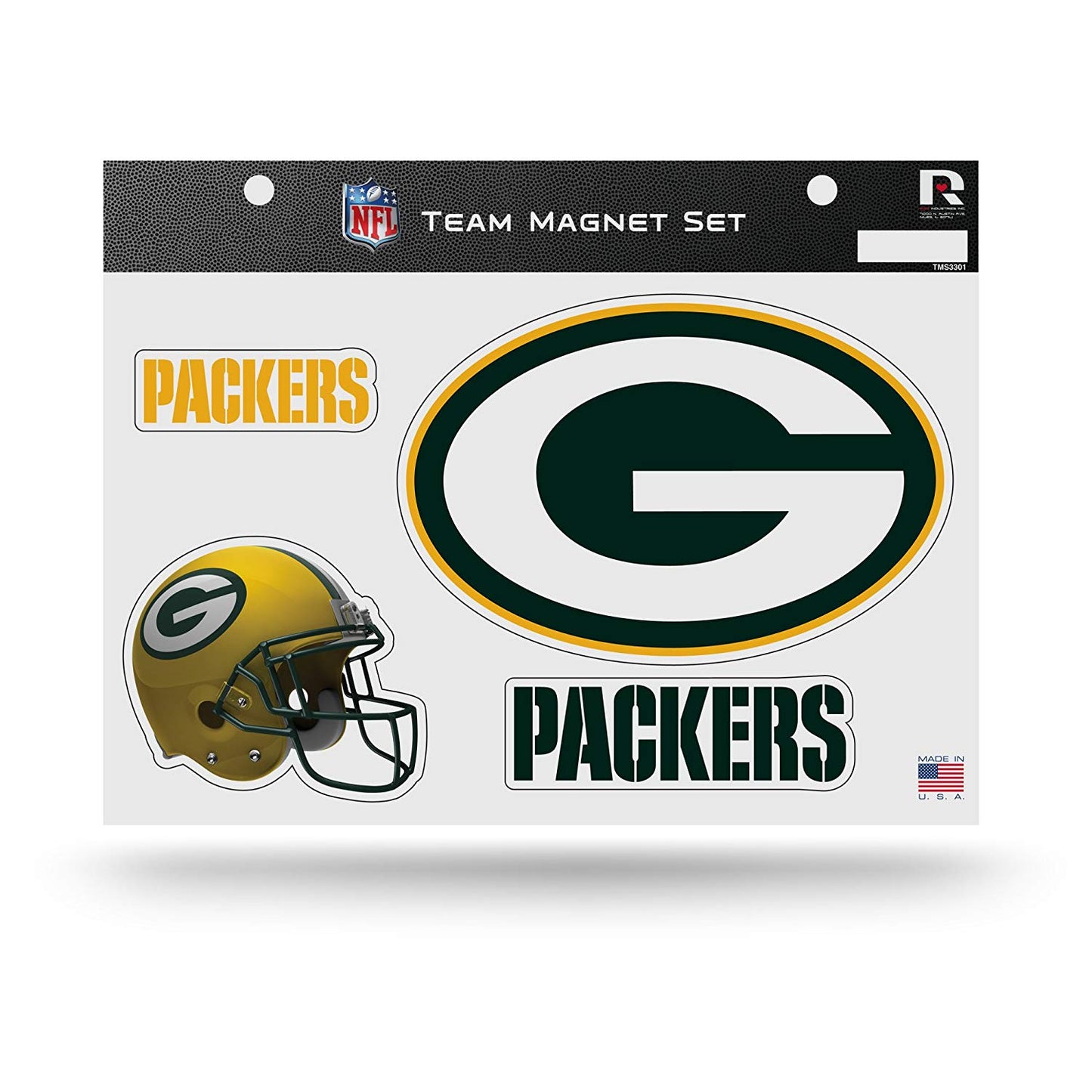 Rico Industries NFL Green Bay Packers Die Cut Team Magnet Set Sheet