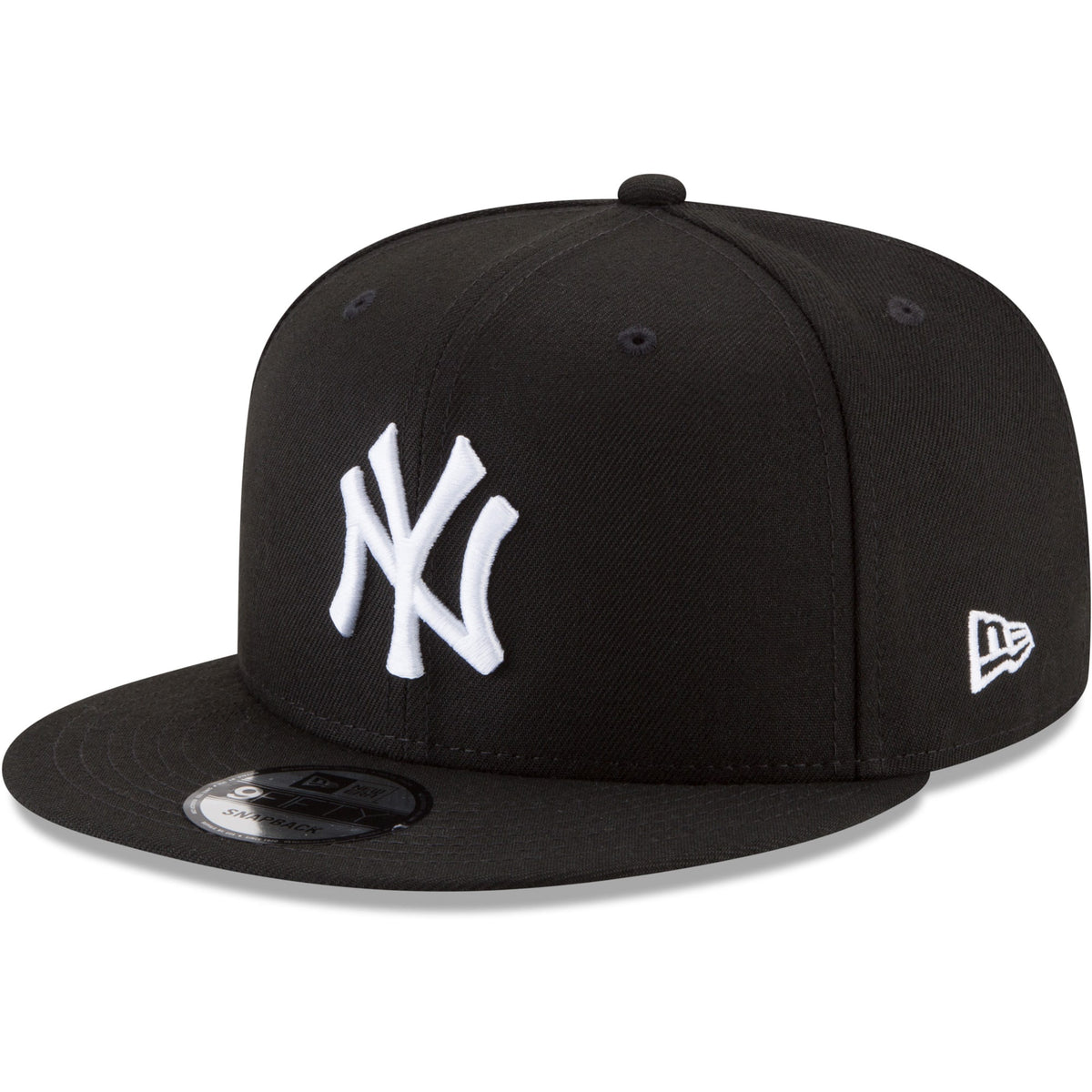 Men's New York Yankees New Era Black & White 9FIFTY Snapback Hat - Pro Jersey Sports