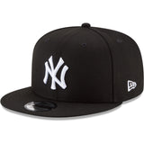 Men's New York Yankees New Era Black & White 9FIFTY Snapback Hat - Pro Jersey Sports