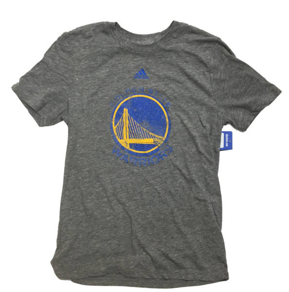 Youth Golden State Warriors Triblend Distressed Logo Tee