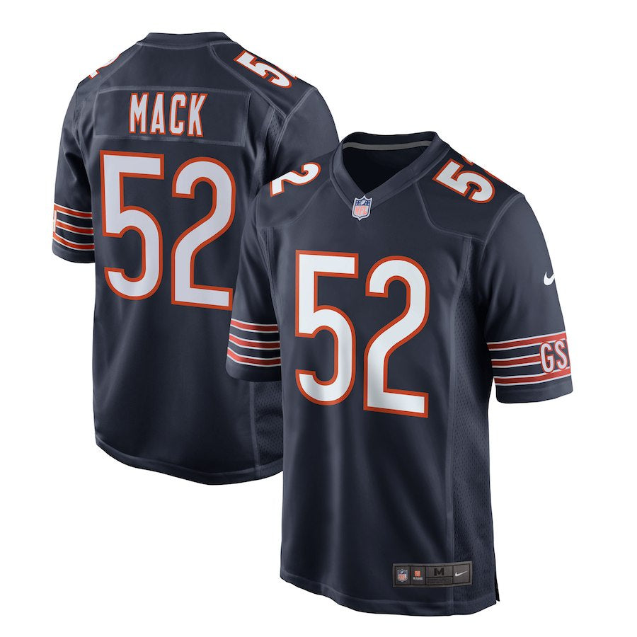 Chicago Bears Khalil Mack Mens Nike Navy Replica Game Jersey