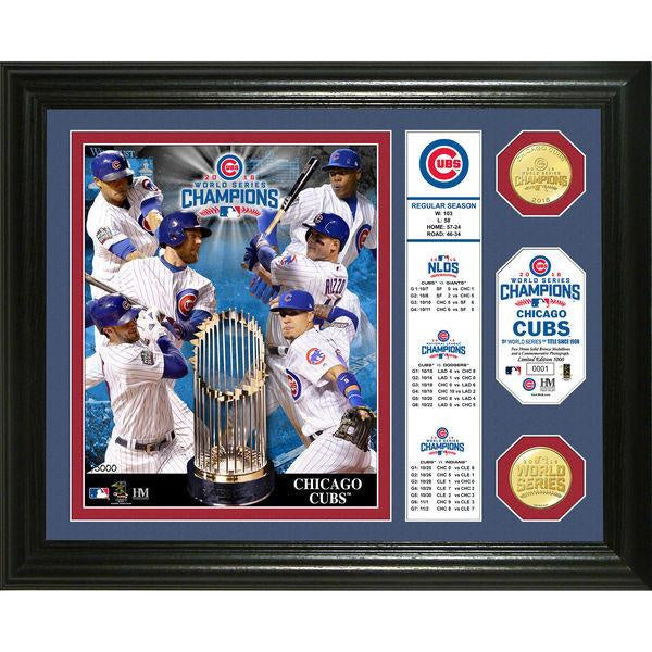 MLB Chicago Cubs 2016 World Series Champions "Banner" Bronze Coin Photo Mint