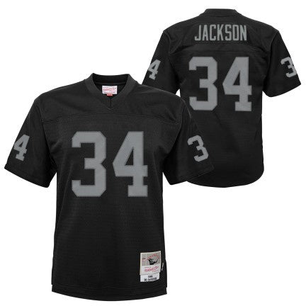 Youth Los Angeles Raiders Bo Jackson Mitchell & Ness Black Retired Player Legacy Replica Jersey
