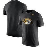 Nike Mens Missouri Tigers Cotton Logo T Shirt Black - Pro Jersey Sports