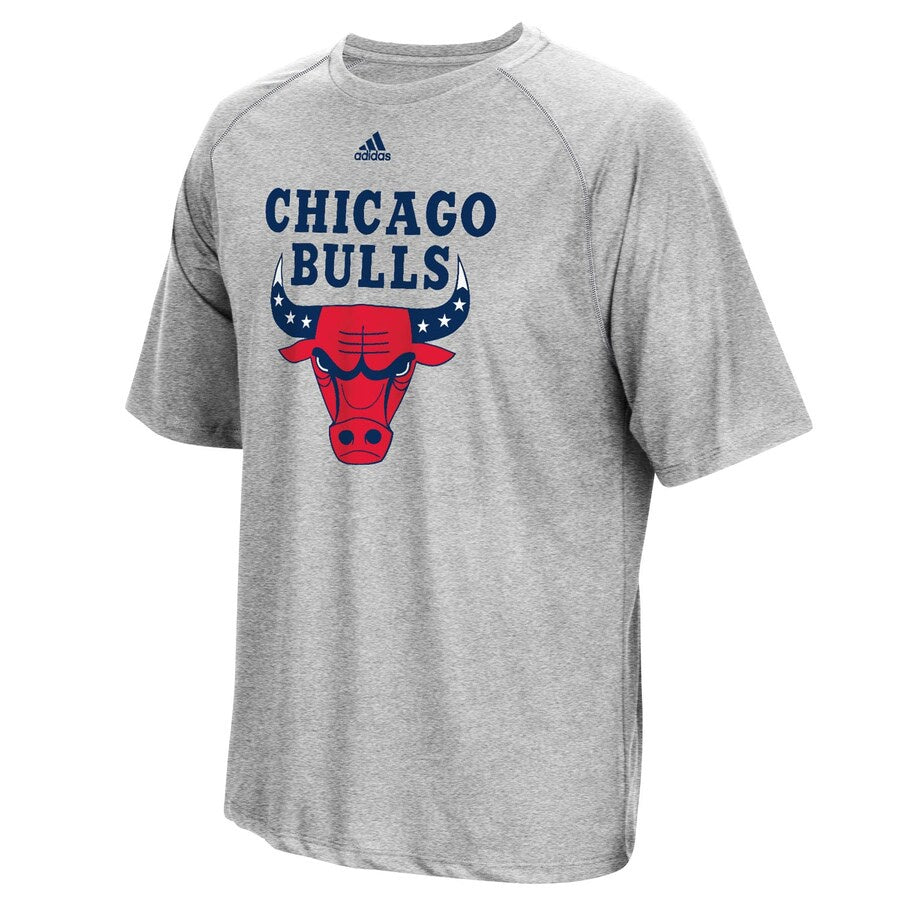 Chicago Bulls adidas Hoops for Troops T-Shirt - Gray