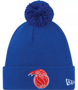Detroit Pistons '21 NBA City Edition New Era Royal Alternate Cuffed Knit Hat - Pro Jersey Sports