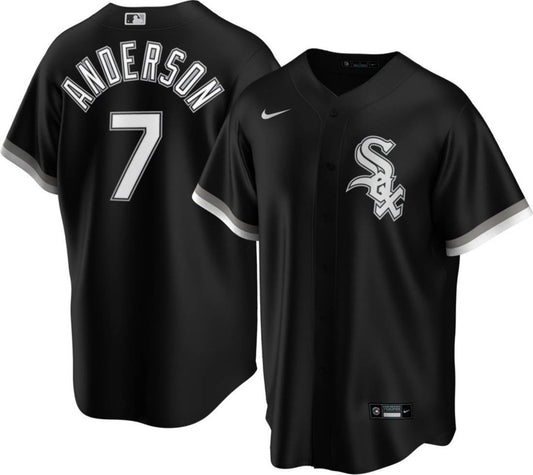 Men's Chicago White Sox Tim Anderson Nike Black Alternate Replica Player Name Jersey