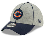 Chicago Bears 2019 Established Collection Sideline 1920 Home "C" Logo Gray/Navy 39THIRTY Flex Hat - Pro Jersey Sports