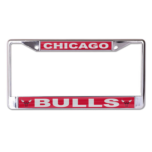 NBA Chicago Bulls Chrome Crystal Cut License Plate Frame