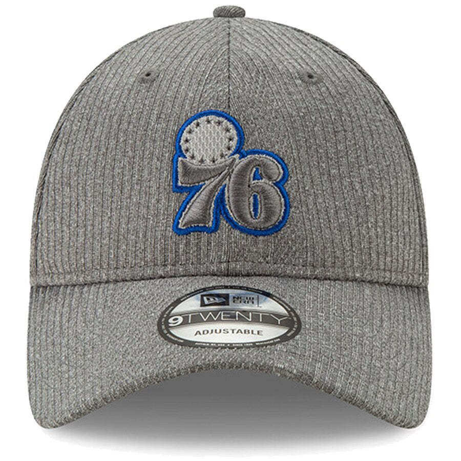 New Era Philadelphia 76ers Gray Authentics Training Series 9TWENTY Adjustable Hat