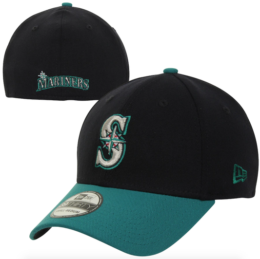 Men's Seattle Mariners New Era Navy/Green MLB Team Classic Alternate 39THIRTY Flex Hat