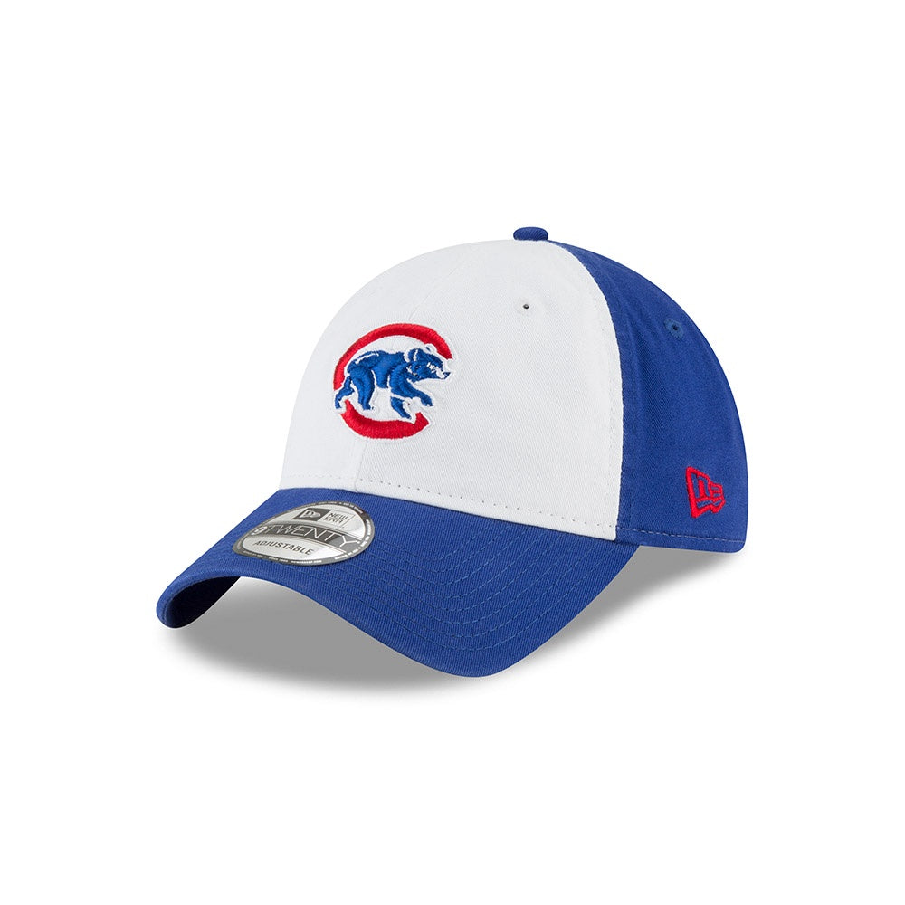 Chicago Cubs Walking Bear Logo White Panel Core Classic Adjustable Hat By New Era