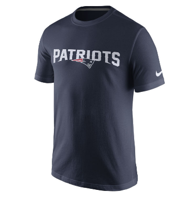 New England Patriots Nike NFL Men's Essential Cotton Dri-Fit Wordmark T-Shirt