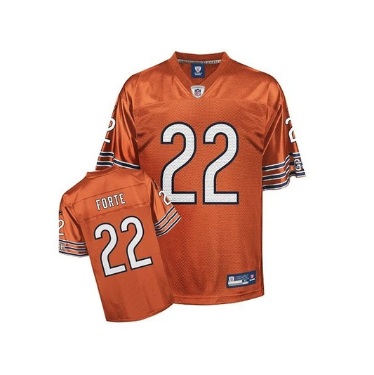 Men's Chicago Bears Matt Forte Reebok Alternate Orange Replica Jersey