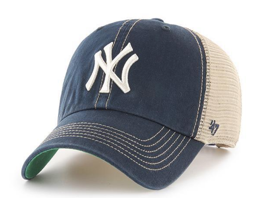 Men's New York Yankees Cleanup Trawler Adjustable Trucker Hat By '47 brand