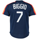 Men's Craig Biggio Houston Astros Mitchell & Ness Cooperstown Mesh Batting Practice Jersey - Navy - Pro Jersey Sports