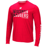 Mens Wisconsin Badgers Lutz Long Sleeve Tee - Pro Jersey Sports