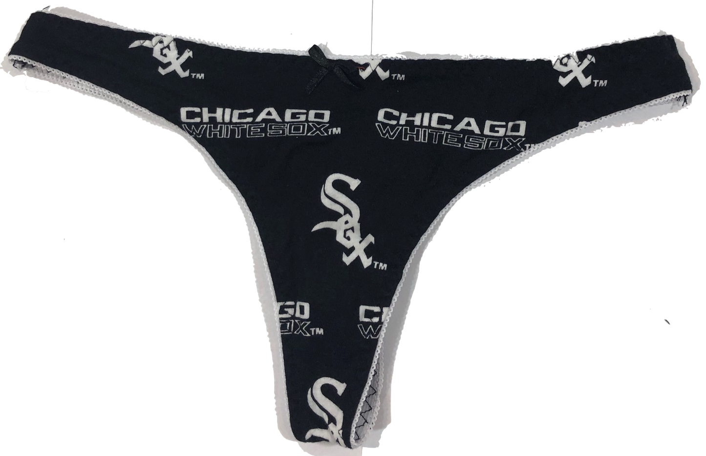 Concepts Sport Chicago White Sox Women's Black All Over Print Thong
