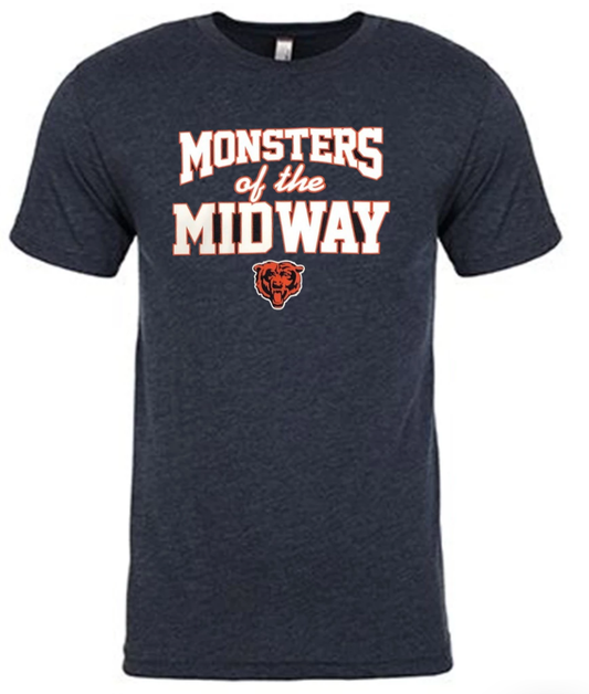 Men's Chicago Bears Fall Navy "Monsters of the Midway" Regional Club Tee