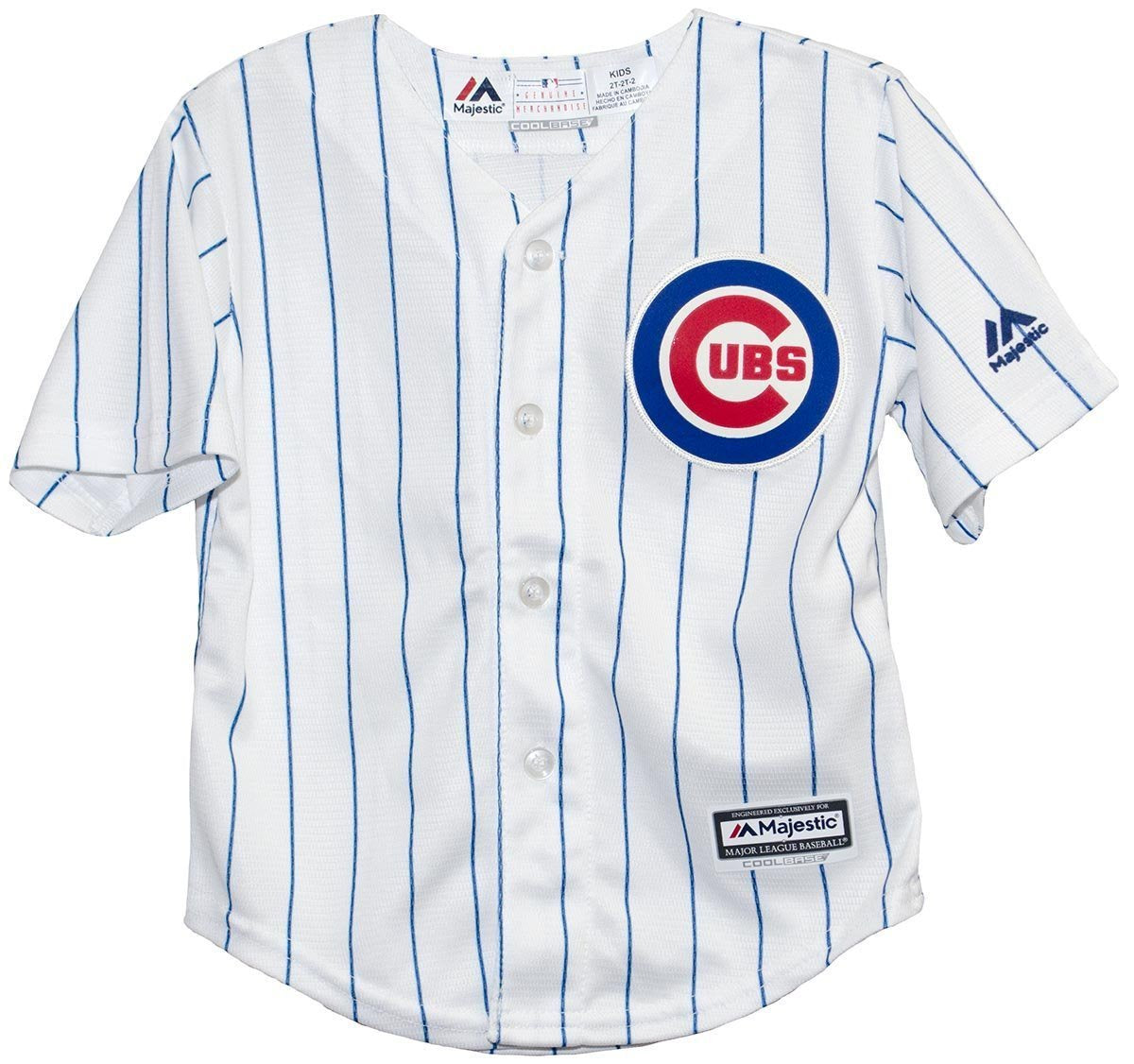 Kids Chicago Cubs Child Home Pinstripe Cool Base Jersey