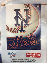 New York Mets Team Logo Vertical Flag - Pro Jersey Sports