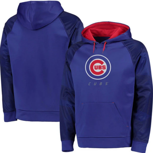 Men's Chicago Cubs Majestic Royal Big & Tall Armor Therma Base Hoodie