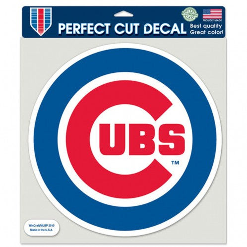 Chicago Cubs Perfect Cut 8X8 Bullseye Logo Decal