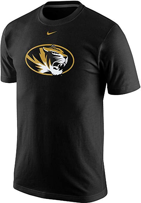 NIKE Missouri Tigers Men's Classic Logo Tiger Head in Oval Short-Sleeve T-Shirt