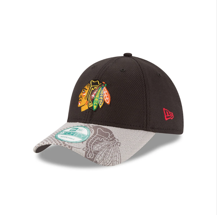 Child NHL New Era Chicago Blackhawks Junior Team Slide Adjustable Hat