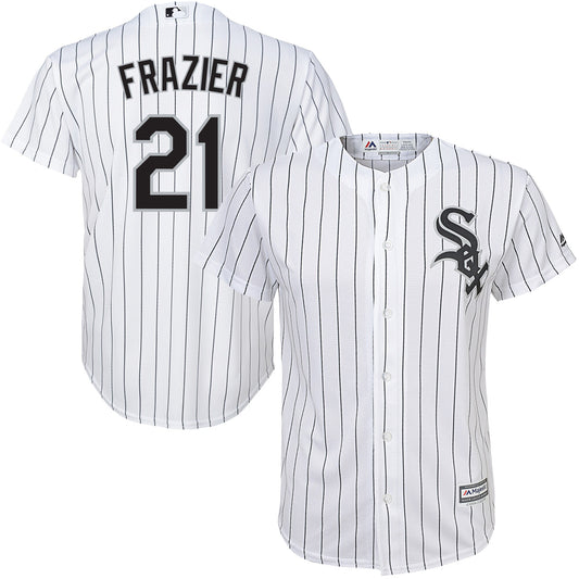 Youth Chicago White Sox Todd Frazier Cool Base Screen Print Replica Home White Jersey