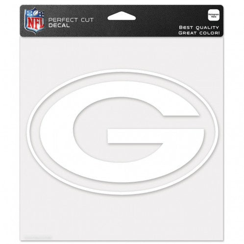 Green Bay Packers Perfect Cut Decal Clear 8" x 8"