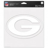 Green Bay Packers Perfect Cut Decal Clear 8" x 8" - Pro Jersey Sports
