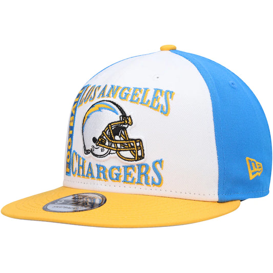Los Angeles Chargers Retro Sport 3 Tone New Era 9FIFTY Snapback Hat