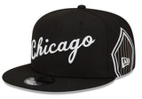 Men's Chicago Bulls 2021-2022 City Edition Alternate Black New Era 9FIFTY Snapback Hat - Pro Jersey Sports