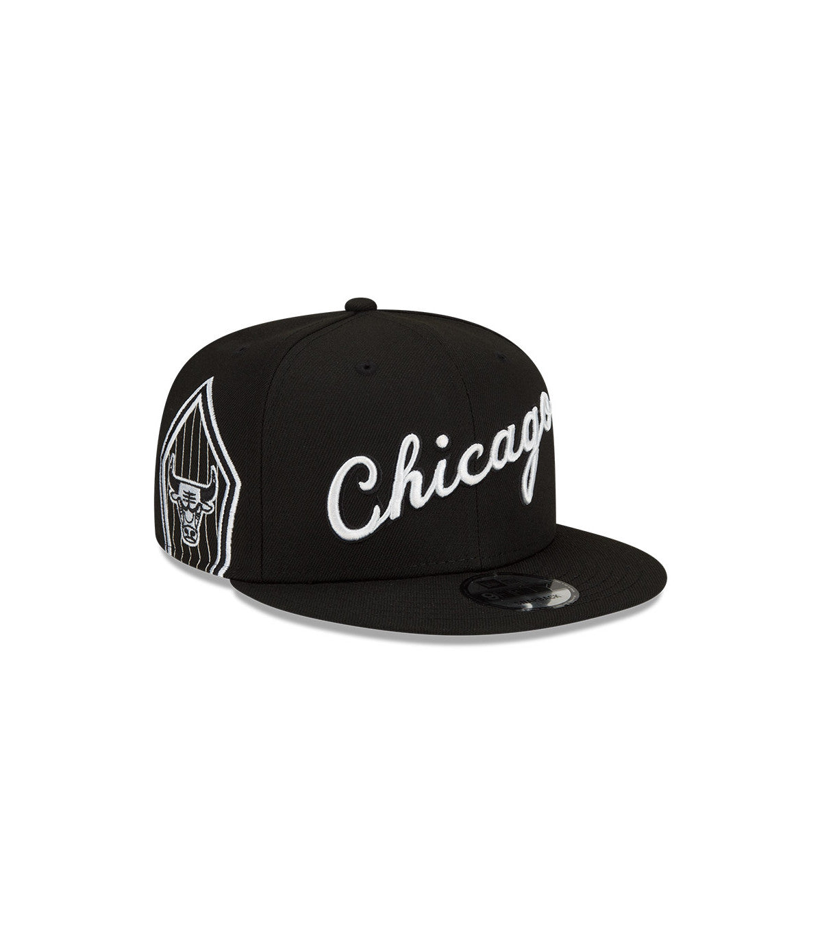 Men's Chicago Bulls 2021-2022 City Edition Alternate Black New Era 9FIFTY Snapback Hat