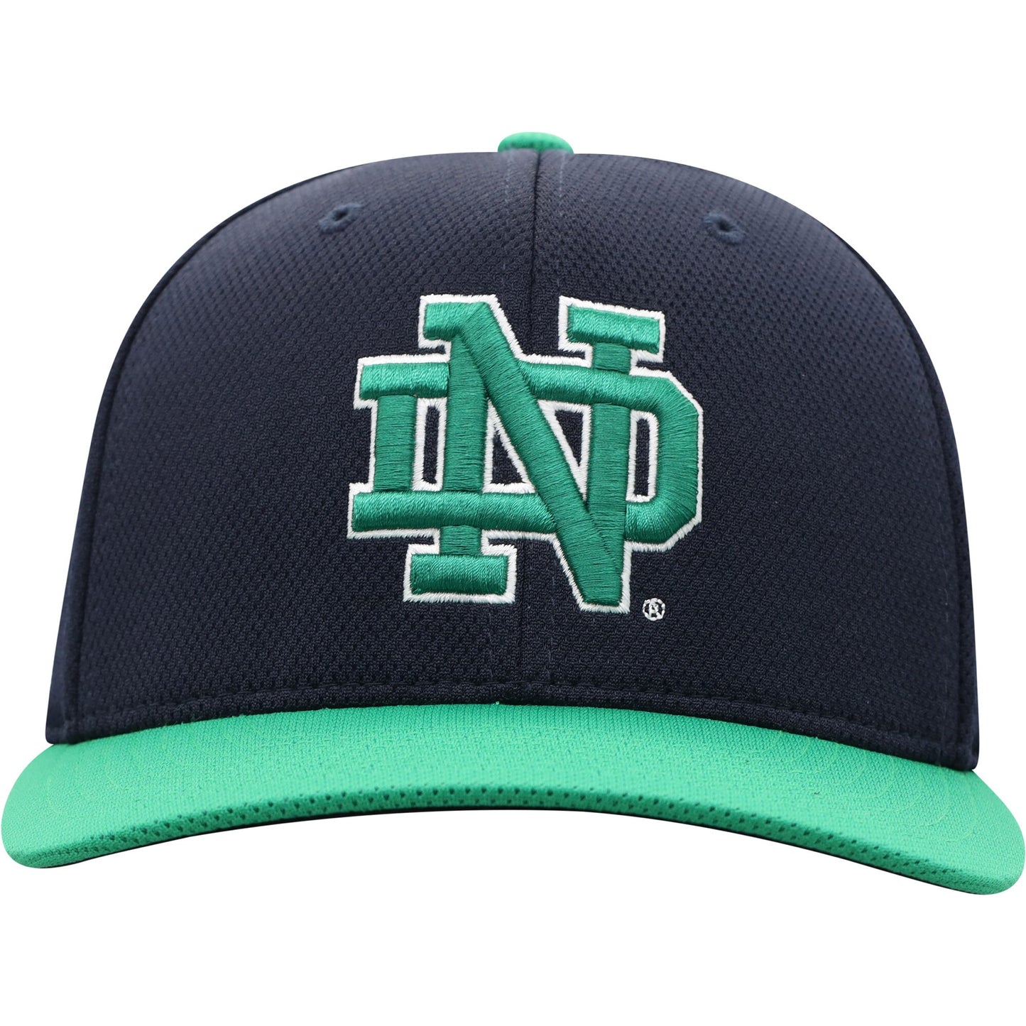 Notre Dame Fighting Irish Top of the World Two-Tone Reflex Hybrid Tech Flex Hat - Navy/Green