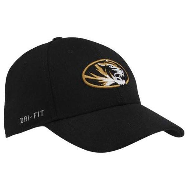 Nike Missouri Tigers Dri-FIT Swoosh Flex Hat - Black
