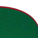 Men's Philadelphia 76ers Mitchell & Ness 2 Tone Black and Red Low Big Face Hardwood Classics Snapback Hat - Pro Jersey Sports