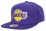 Mens NBA Los Angeles Lakers Purple Team Ground 2.0 Snapback Hat By Mitchell And Ness - Pro Jersey Sports