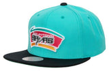 Men's Mitchell & Ness San Antonio Spurs 2-Tone Teal 2.0 Adjustable Snapback Hat - Pro Jersey Sports
