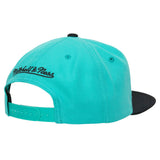 Vancouver Grizzlies Mitchell & Ness HWC 2-Tone Teal/Black 2.0 Snapback Hat - Pro Jersey Sports