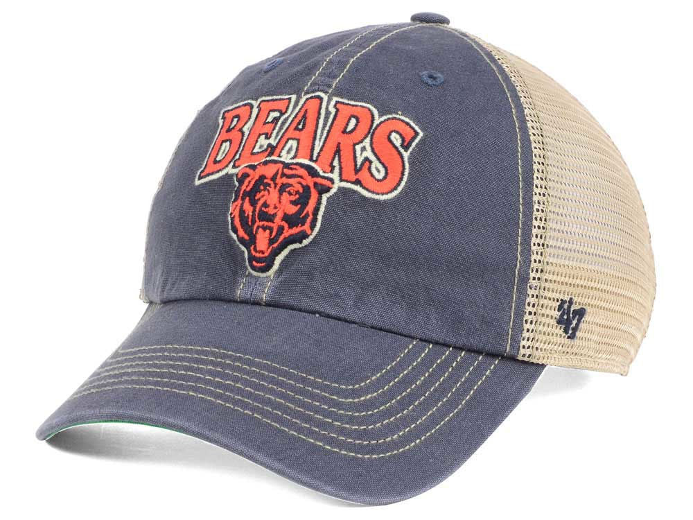Chicago Bears Men’s Tuscaloosa Team Name 47 Clean Up Adjustable Hat, 47 Brand