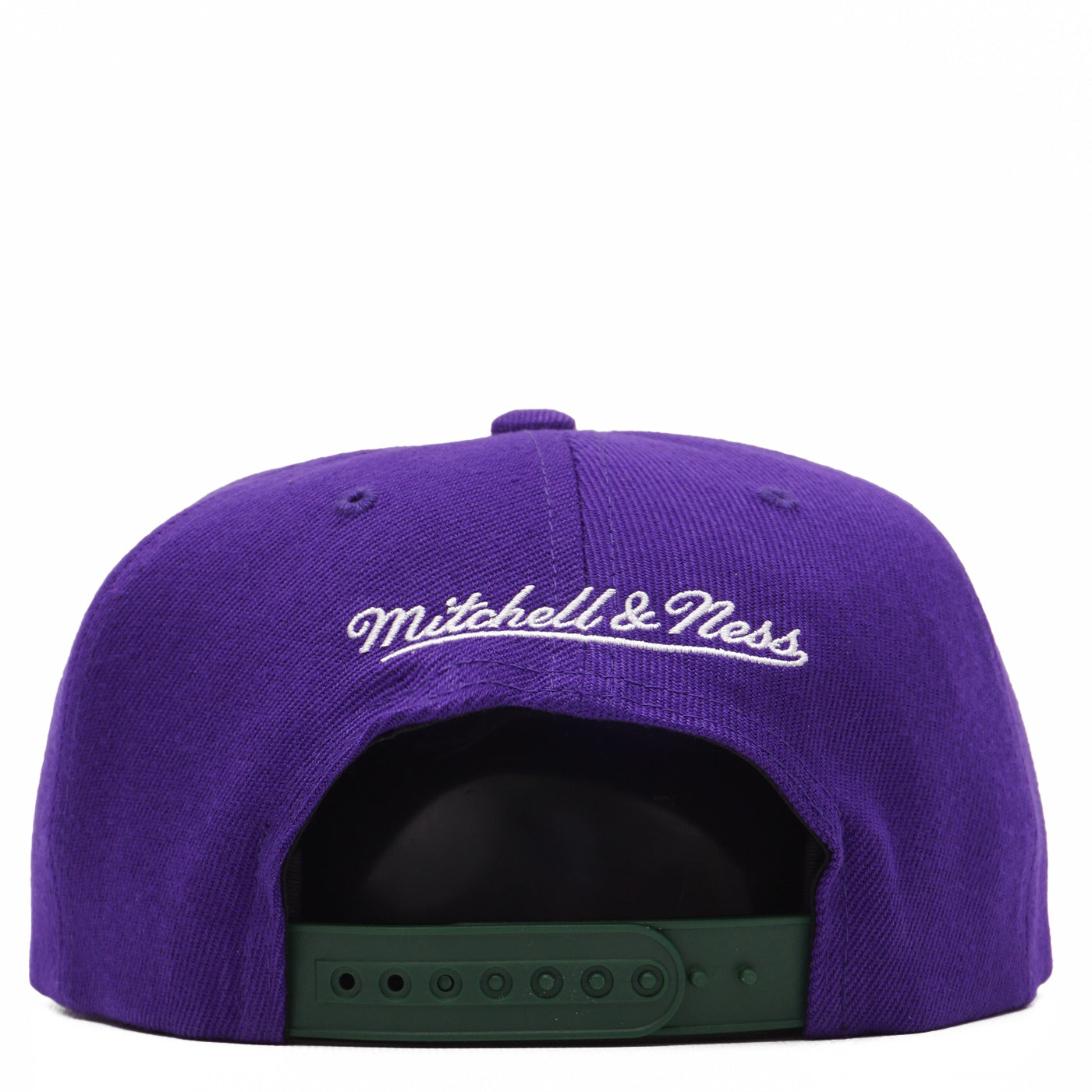 Men's Milwaukee Bucks 2 Tone Purple/ Green Mitchell & Ness NBA Core Basic Hardwood Classics Snapback Adjustable Hat